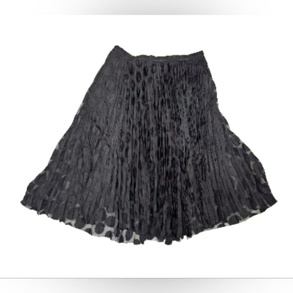 AKRIS Punto Polka Dot Midi Skirt SZ 10 - Picture 1 of 2